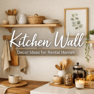 kitchen wall decor ideas for rental homes with modern minimalist style and small space inspiration